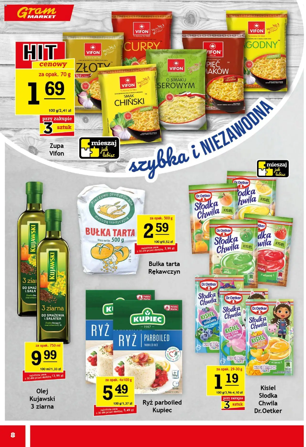 Gram Market Gazetka od 20.08.2025 | Strona: 8 | Produkty: Curry, Bułka tarta, Bułka, Ryż
