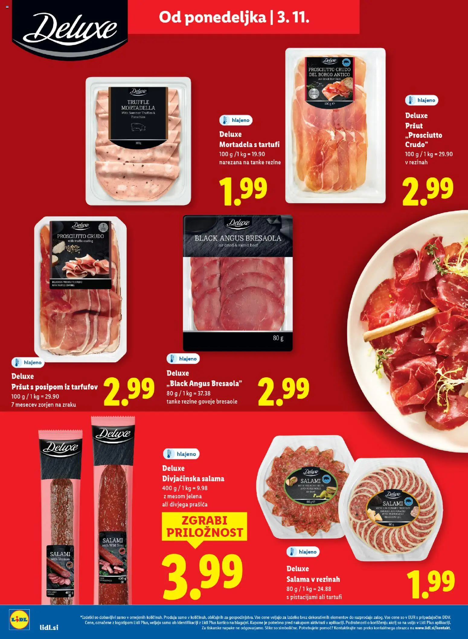 Novi Lidl katalog ponudbe – veljaven od 29.10.2025 | Stran: 52 | Izdelki: Pršut, Mortadela, Salama