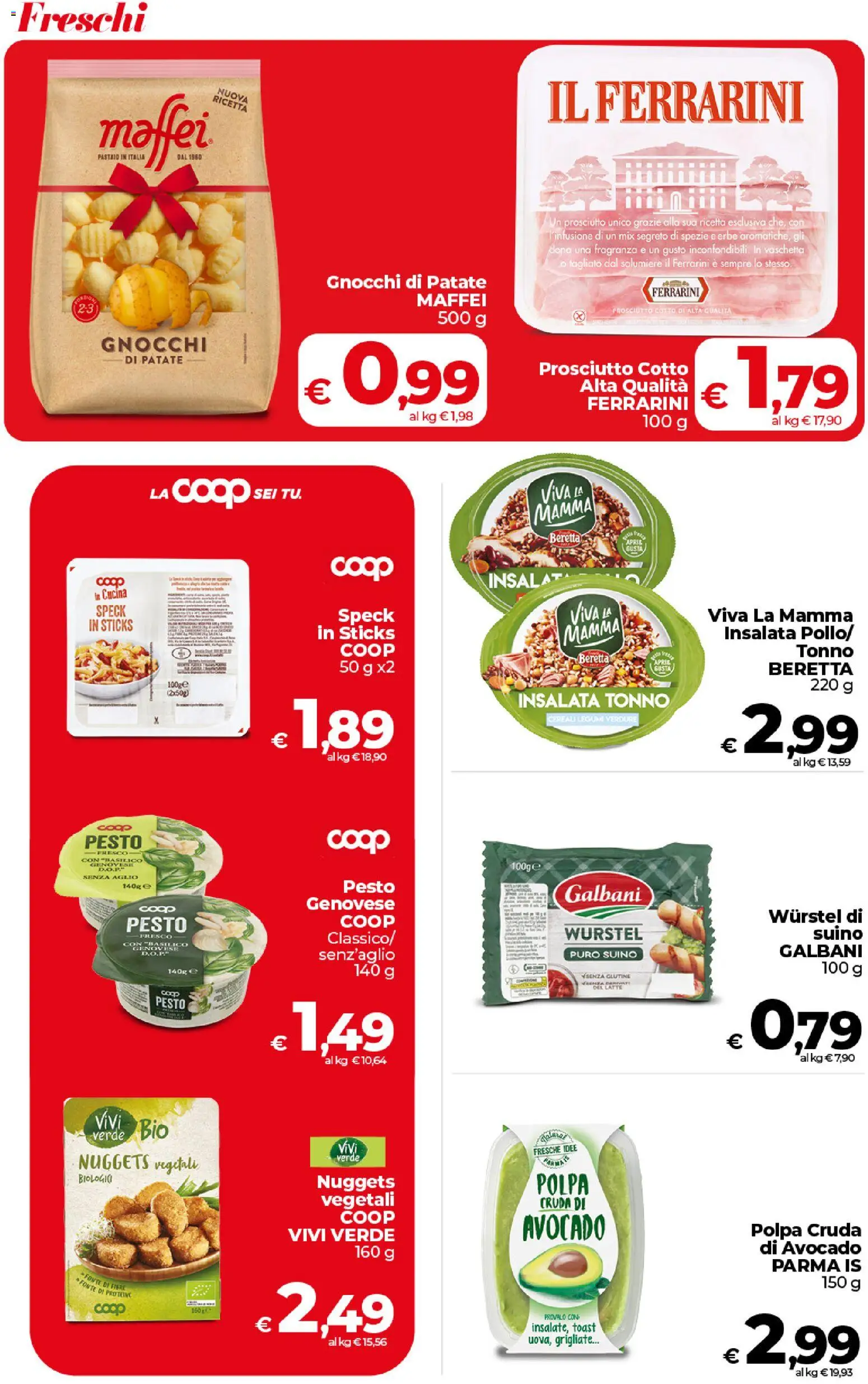 Volantino COOP del 27.01.2026 | Pagina: 12 | Prodotti: Avocado, Aglio, Infusione, Gnocchi