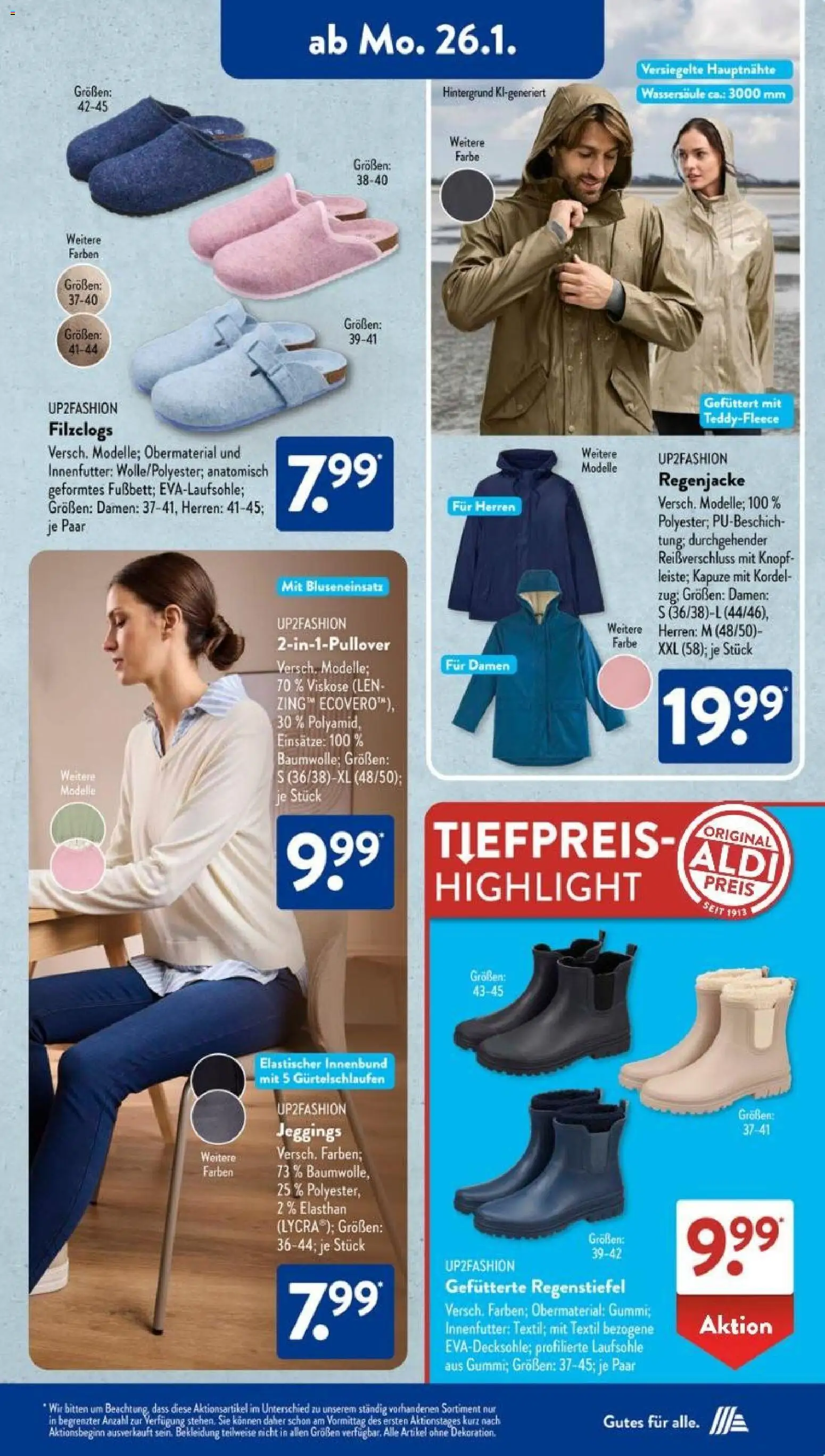 Aldi Süd Prospekt 	 – gültig ab 26.01.2026 | Seite: 5 | Produkte: Regenjacke, Up2fashion, Bekleidung