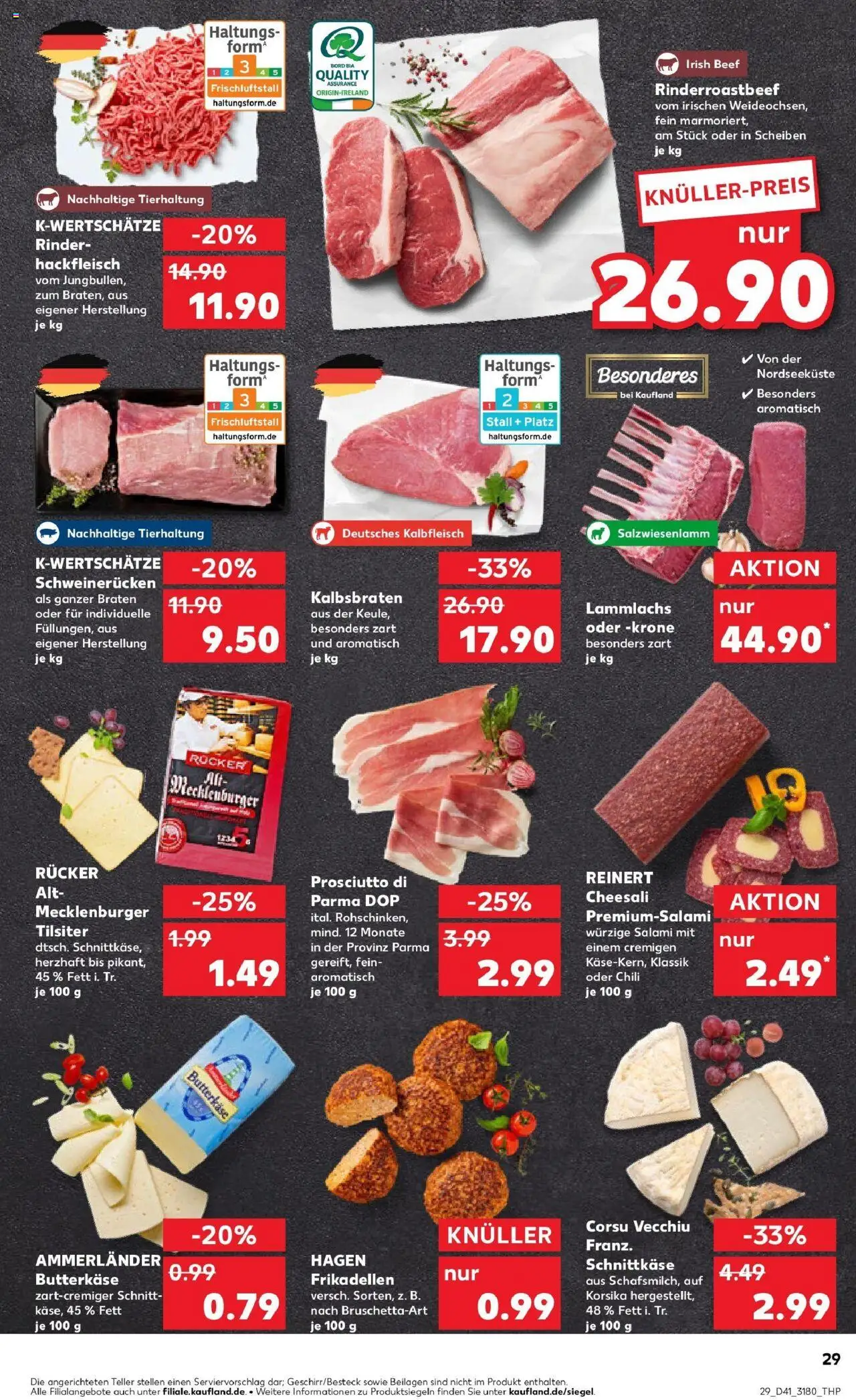Kaufland prospekt Dallgow-Döberitz	 – gültig ab 13.10.2025 | Seite: 29 | Produkte: Butter, Chili, Salami, Hackfleisch
