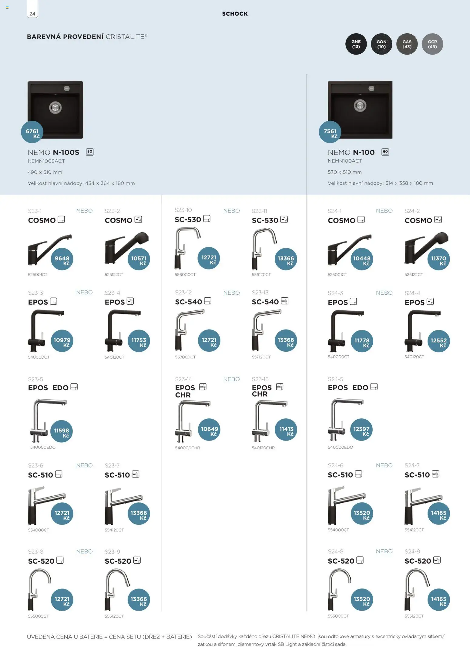 Möbelix leták - Shock od 01.01.2026 | Strana: 24 | Produkty: Dřez, Baterie
