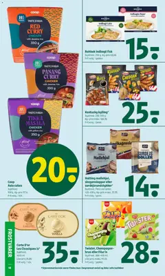 Rahbek indbagt fisk, Dybfrost. 250 g. Frit valg. 1 pakke. gyldig fra 19.03.2026 | Side: 14