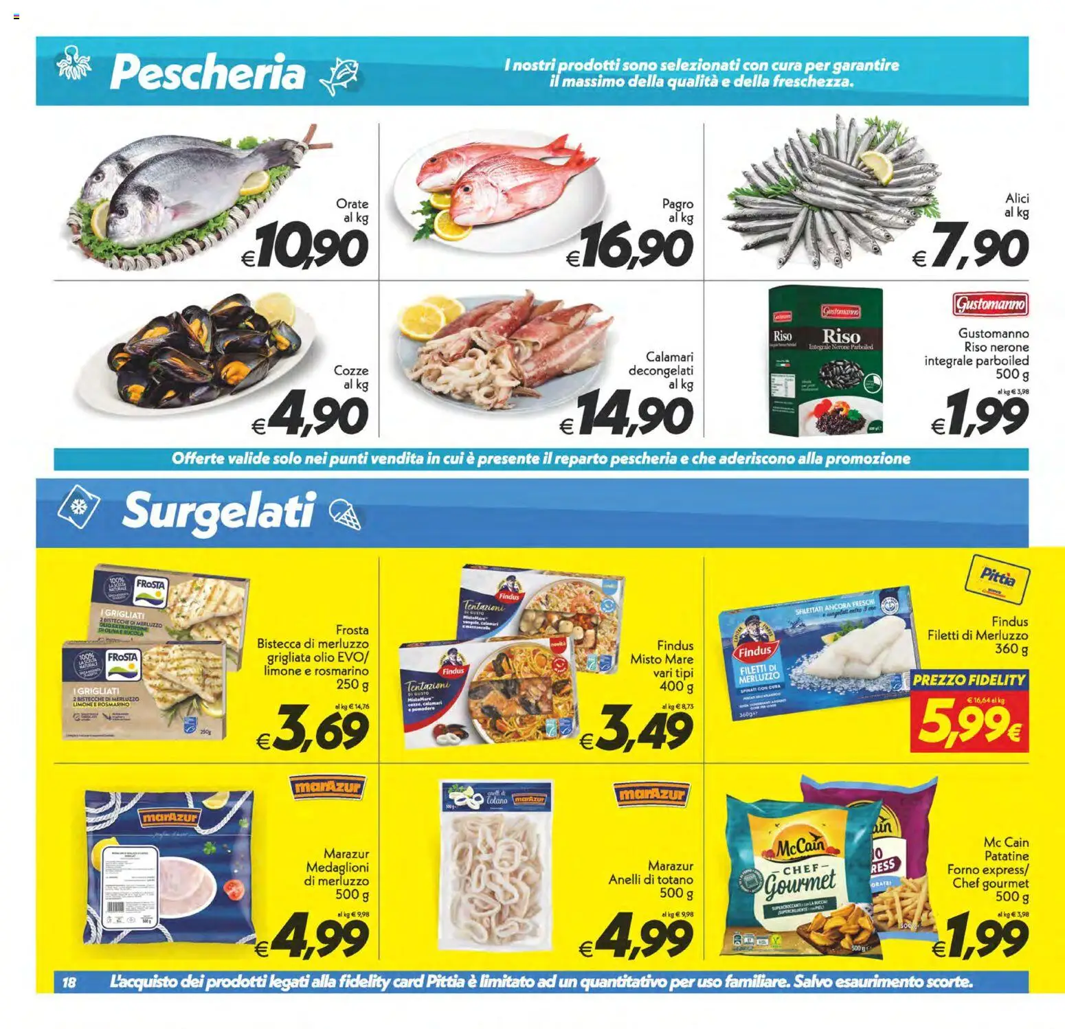 Volantino SuperConveniente del 28.04.2026 | Pagina: 18 | Prodotti: Rosmarino, Merluzzo, Limone, Totano
