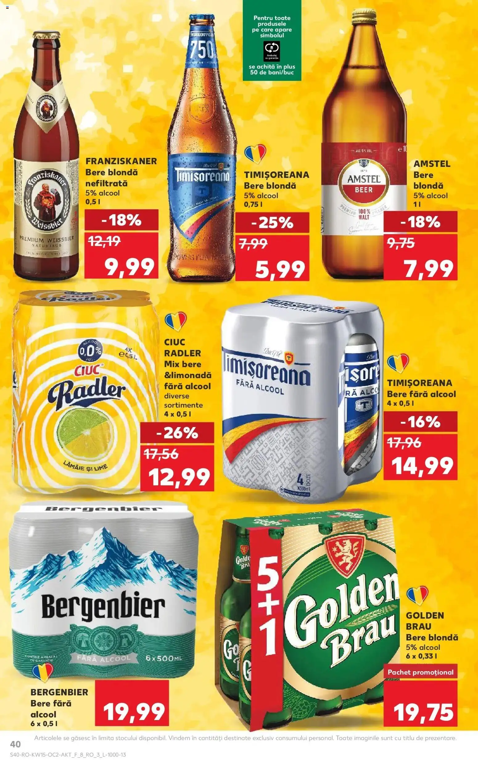 Noul catalog Kaufland – valabil de la 08.04.2026 | Pagină: 40 | Produse: Lime, Atıştırmalık, Bere, Plastik Kulübe