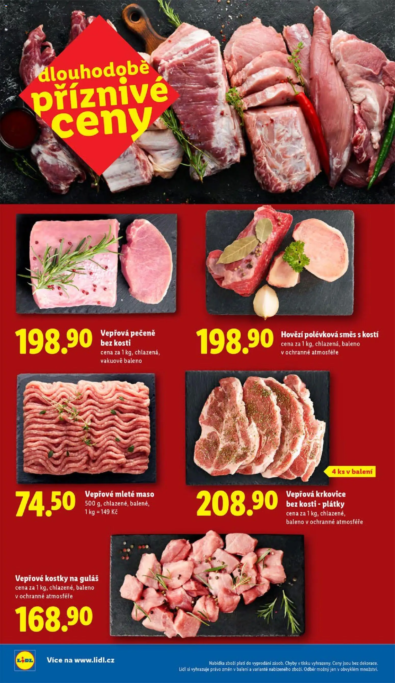 Lidl leták od 10.11.2025 | Strana: 46 | Produkty: Vepřová krkovice bez kosti, Krkovice bez kosti, Mleté maso, Vepřová krkovice