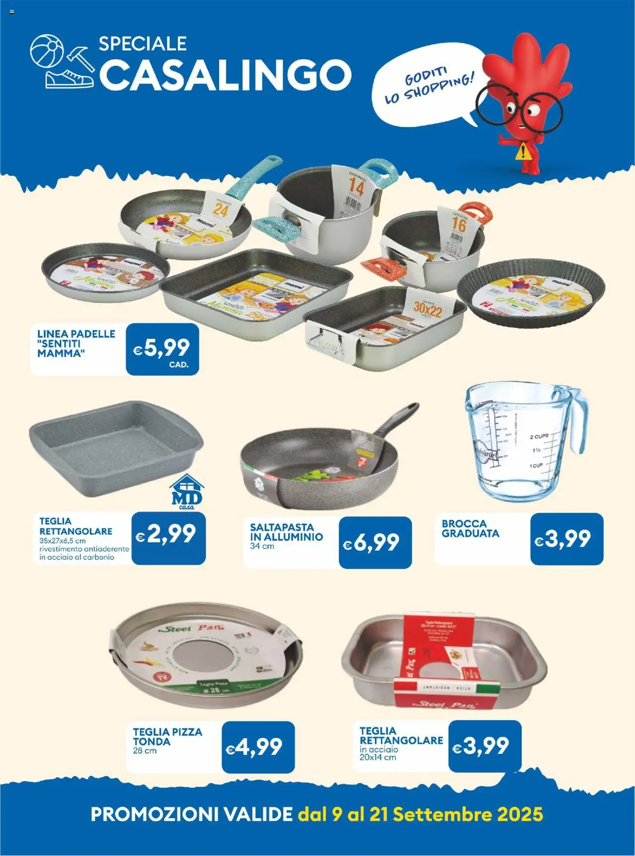 Volantino MD Discount del 09.09.2025 | Pagina: 24 | Prodotti: Teglia, Pizza, Alluminio