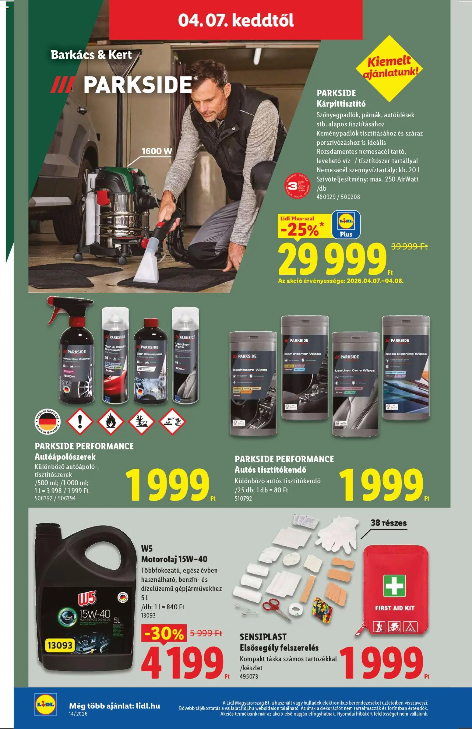 Lidl akciós ujság - amely érvényes a következő dátumtól: 01.04.2026 | Oldal: 36