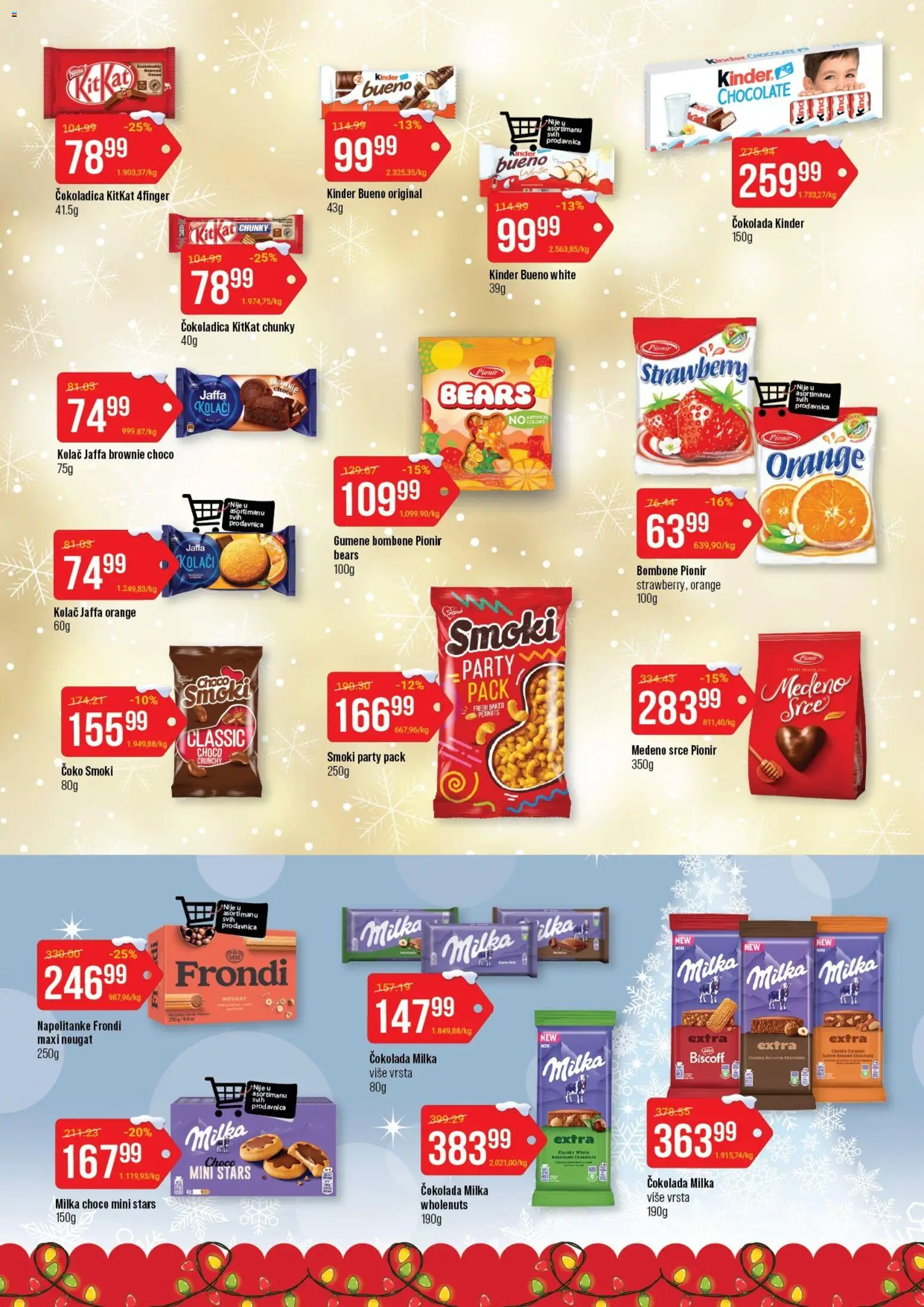 Senta Promet katalog - važi od 17.12.2025 | Strana: 2 | Proizvode: Bombone, Milka, Čokolada, Napolitanke