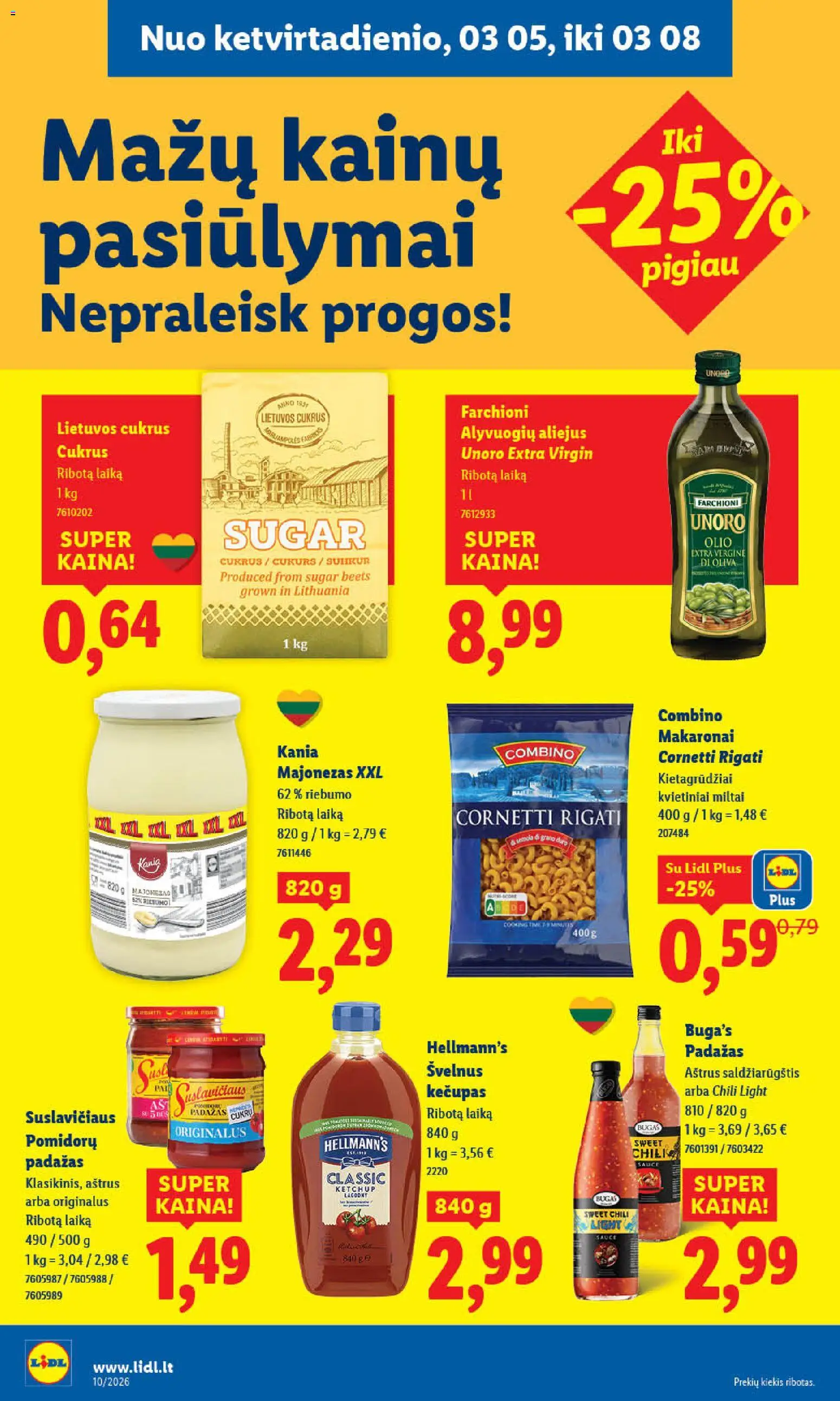 LIDL akcijos nuo 02.03.2026 | Puslapis: 40 | Prekių: Sausainiai, Pupelės, Krepšelis, Saldainiai