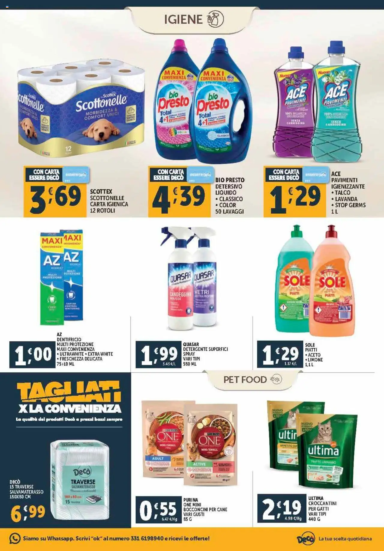 Volantino Decò del 12.09.2025 | Pagina: 15 | Prodotti: Dentifricio, Detergente, Talco, Aceto