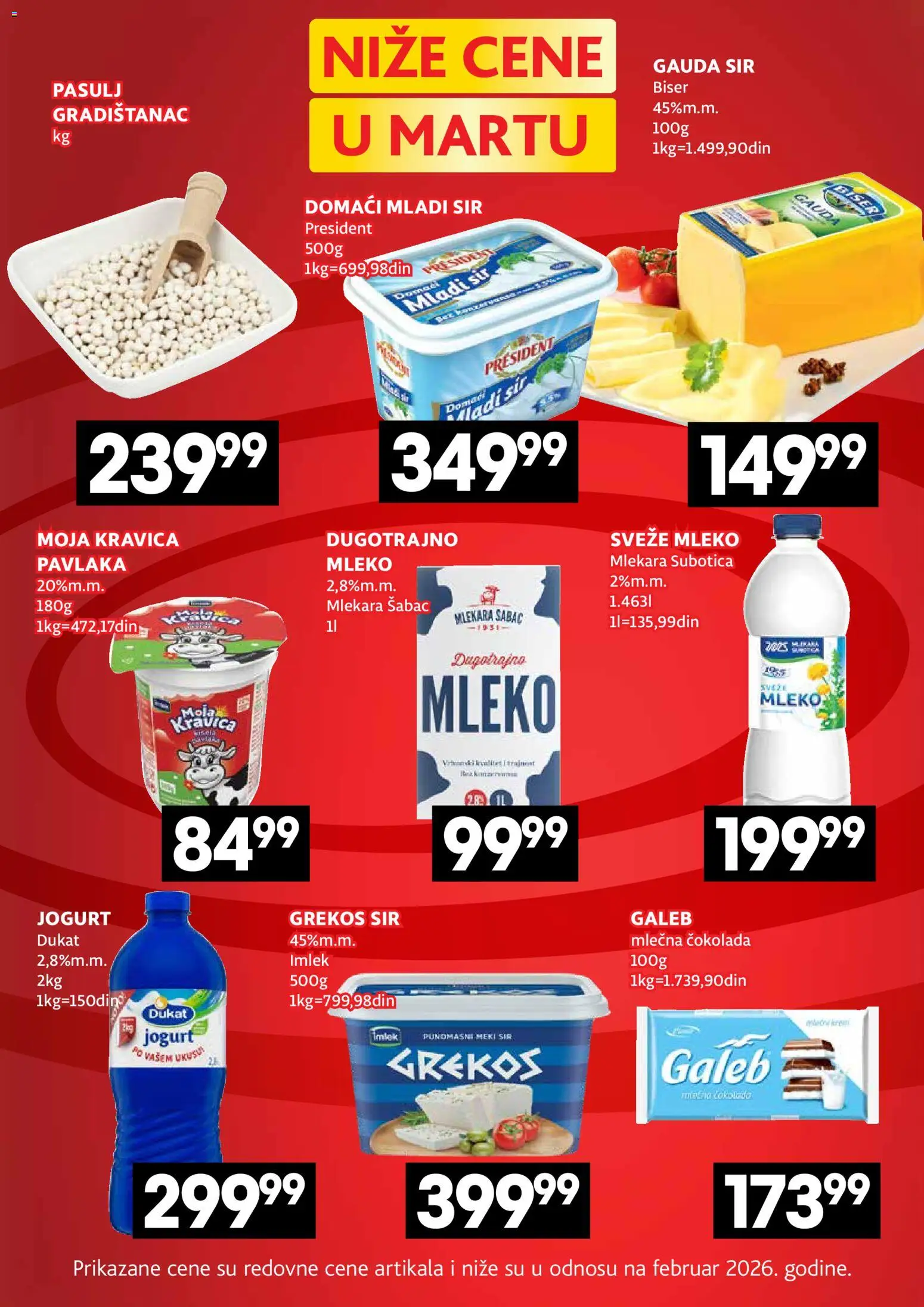 Roda katalog - važi od 19.03.2026 | Strana: 4 | Proizvode: Pasulj, Mleko, Jogurt, Čokolada