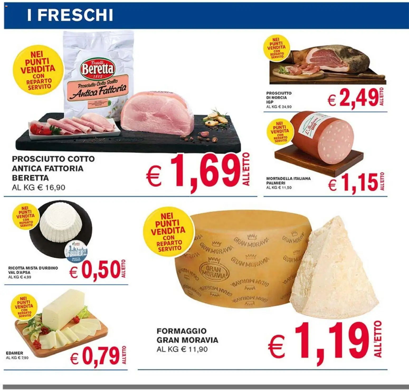 Volantino Coal del 23.04.2026 | Pagina: 6 | Prodotti: Prosciutto Cotto, Prosciutto, Mortadella, Ricotta