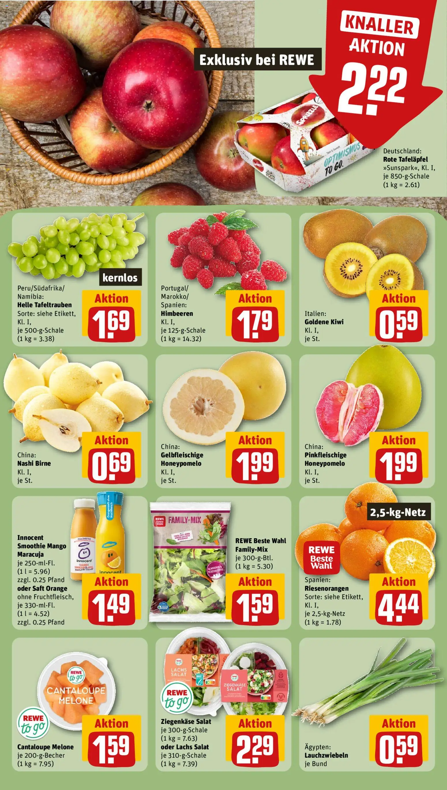 Rewe Prospekt 	 – gültig ab 12.01.2026 | Seite: 6 | Produkte: Lachs, Mango, Melone, Kiwi