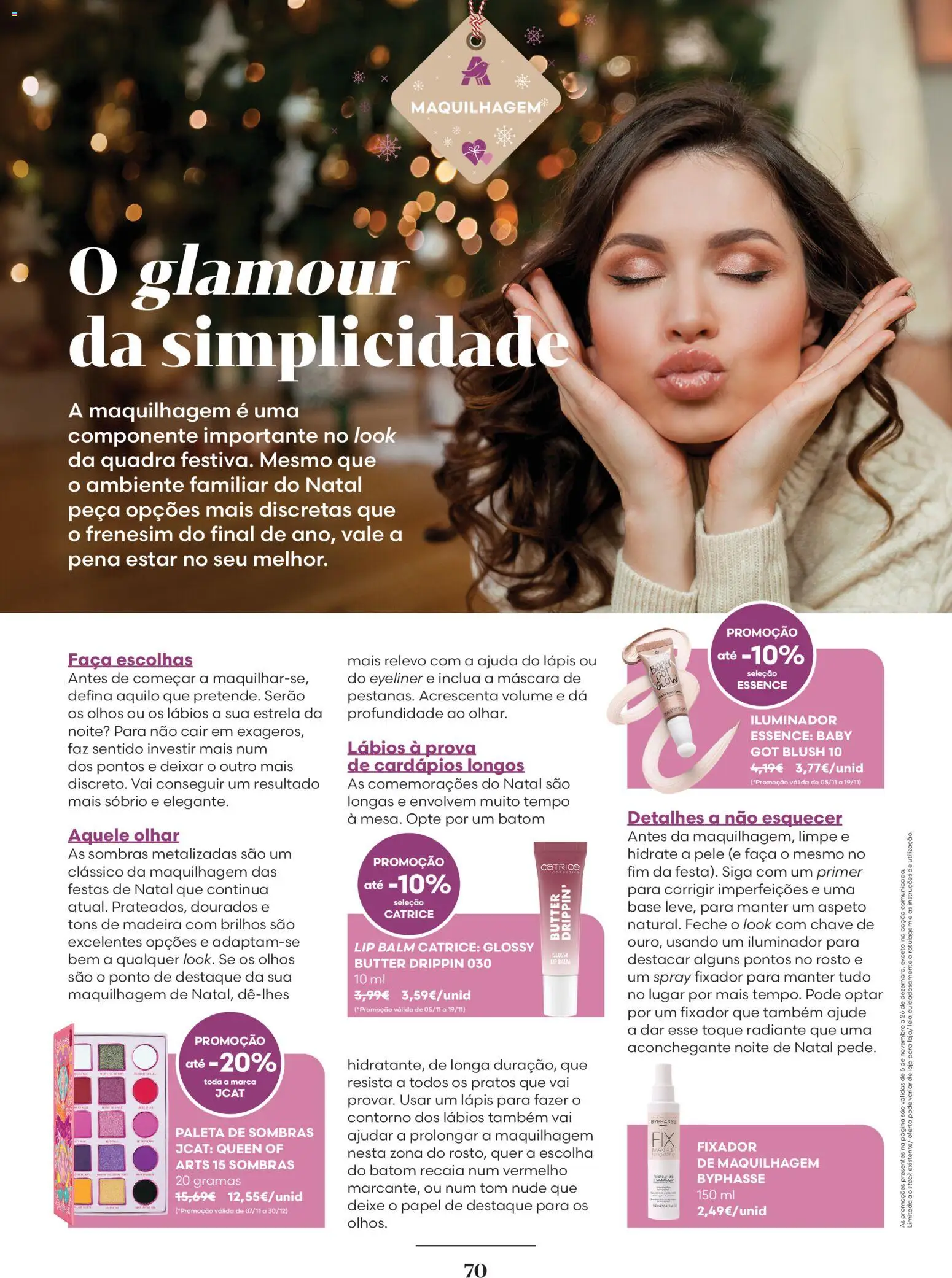 Auchan - Vem aí o Natal │ válido de 06.11.2025 | Página: 70 | Produtos: Pratos, Primer, Base, Fixador