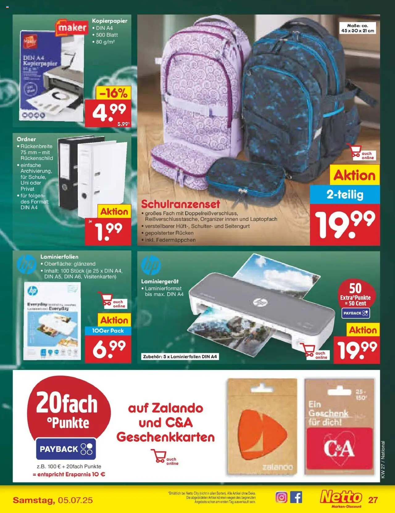 Netto Marken-Discount prospekt Amberg	 - gültig ab dem 29.06.2025 | Seite: 39 | Produkte: HP
