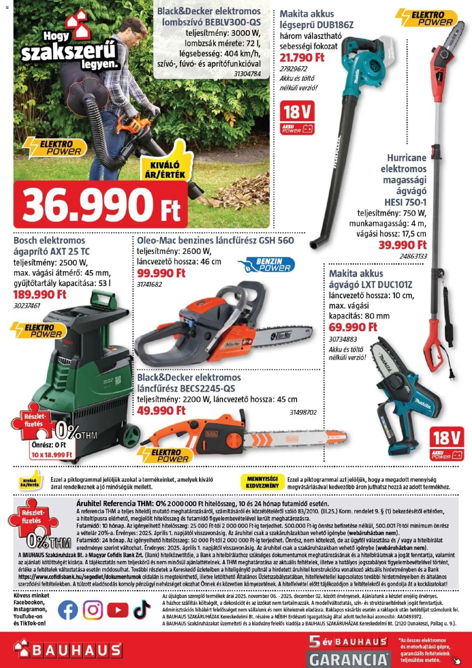 Bauhaus akciós ujság - amely érvényes a következő dátumtól: 06.11.2025 | Oldal: 48