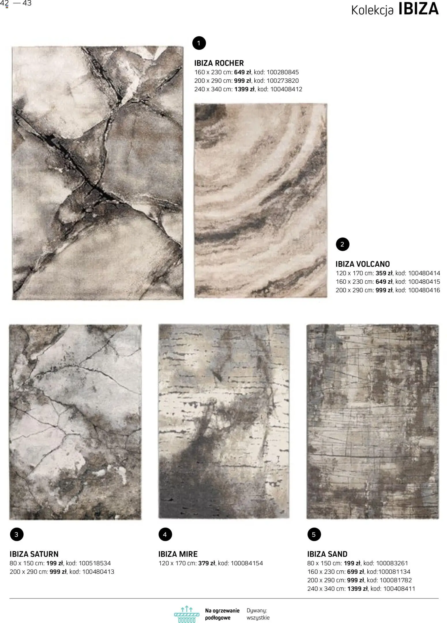 Komfort gazetka - Katalog dywanów od 17.03.2026 | Strona: 42 | Produkty: Dywany