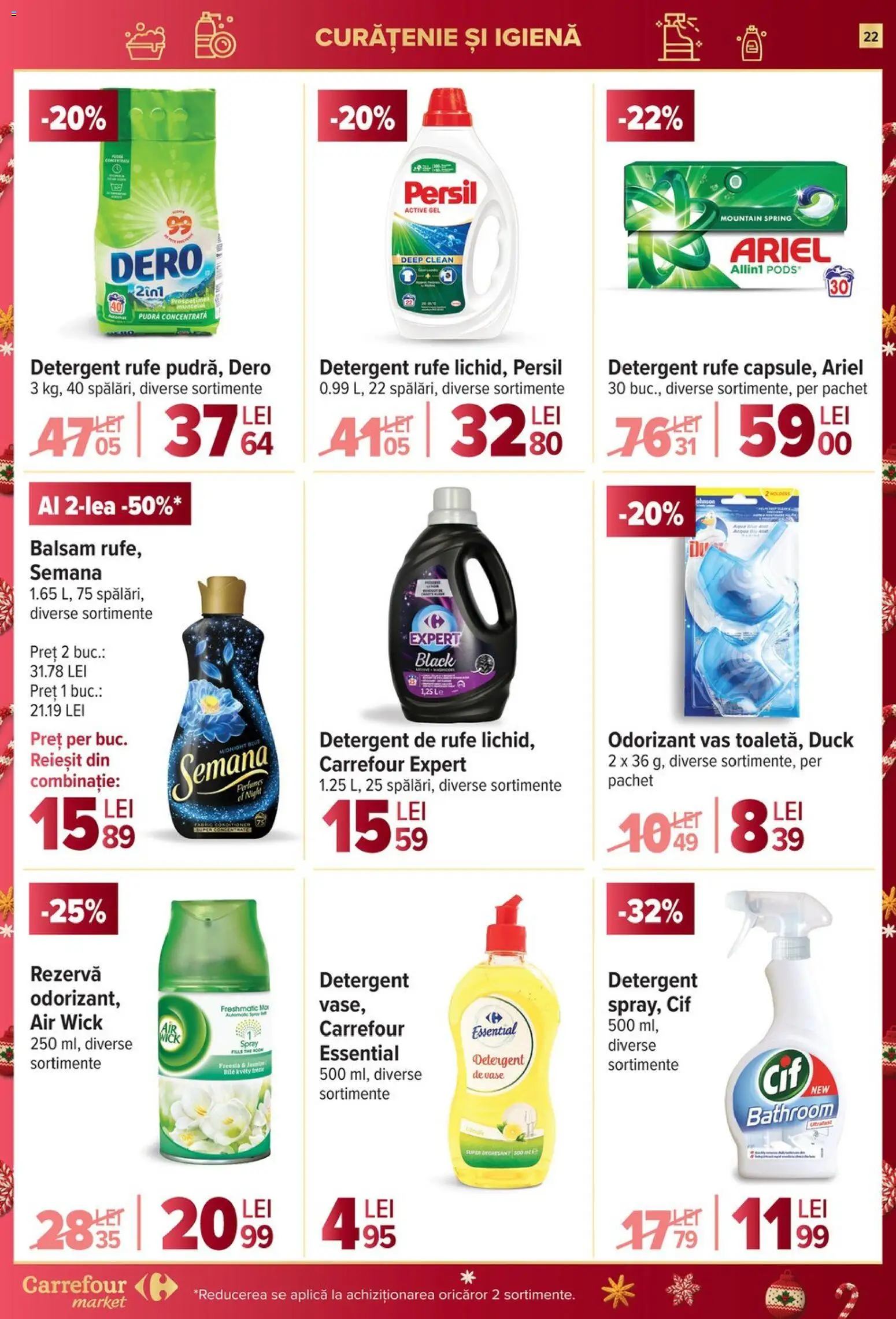 Noul catalog Carrefour – valabil de la 27.12.2025 | Pagină: 22 | Produse: Pomelo, Pudră, Balsam, Detergent
