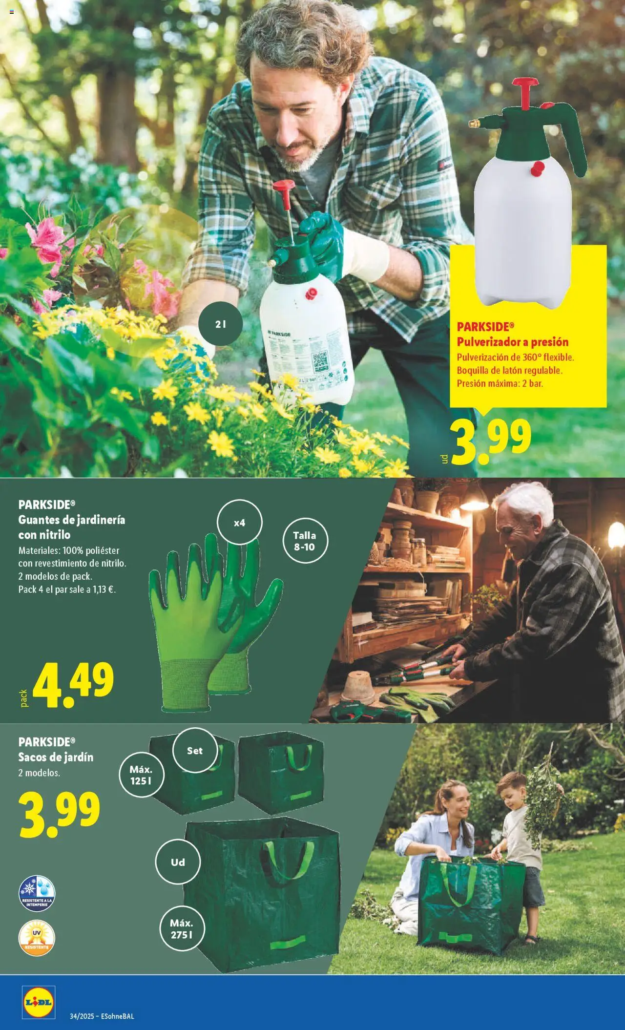 Lidl catálogo de bazar VAL │ válido desde el 18.08.2025 | Página: 16 | Productos: Guantes