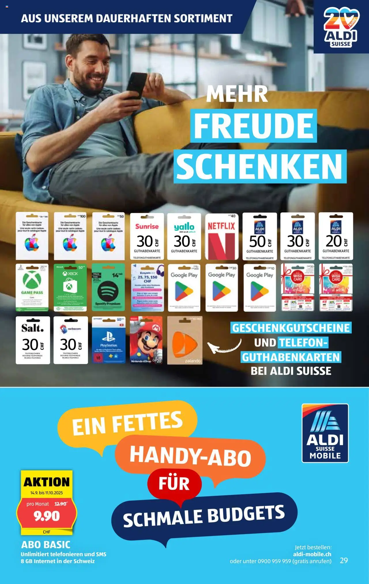 Aldi Aktionen – gültig ab 25.09.2025 | Seite: 30 | Produkte: Telefon, Xbox