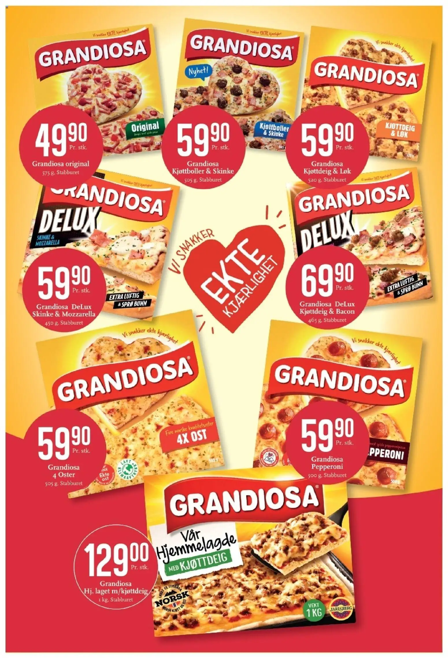 {H1} | Side: 5 | Produkter: Ost, Skinke, Vekt, Kjøttdeig