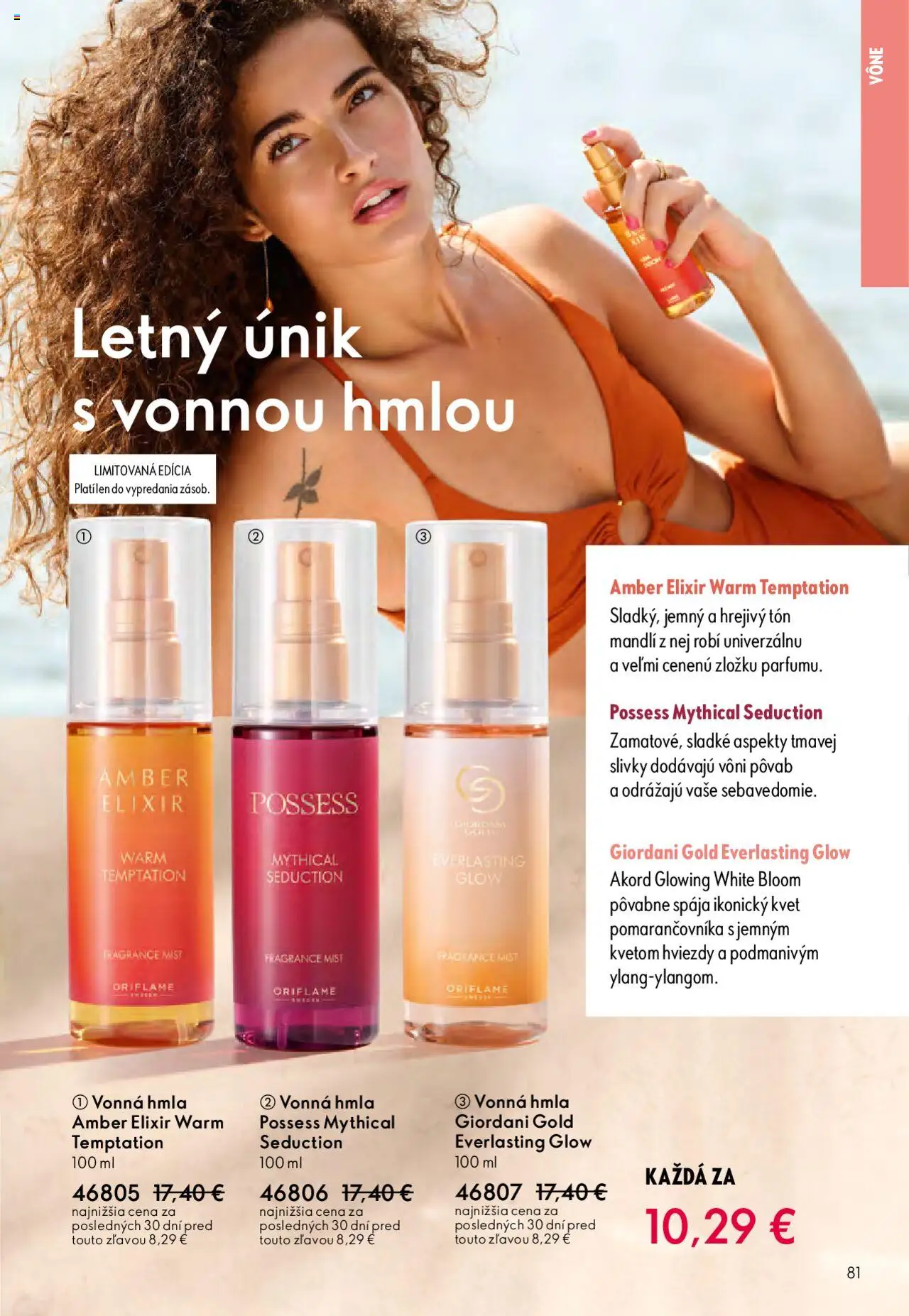 Nové Oriflame akcie – leták je platný od 01.10.2025 | Strana: 81 | Produkty: Slivky
