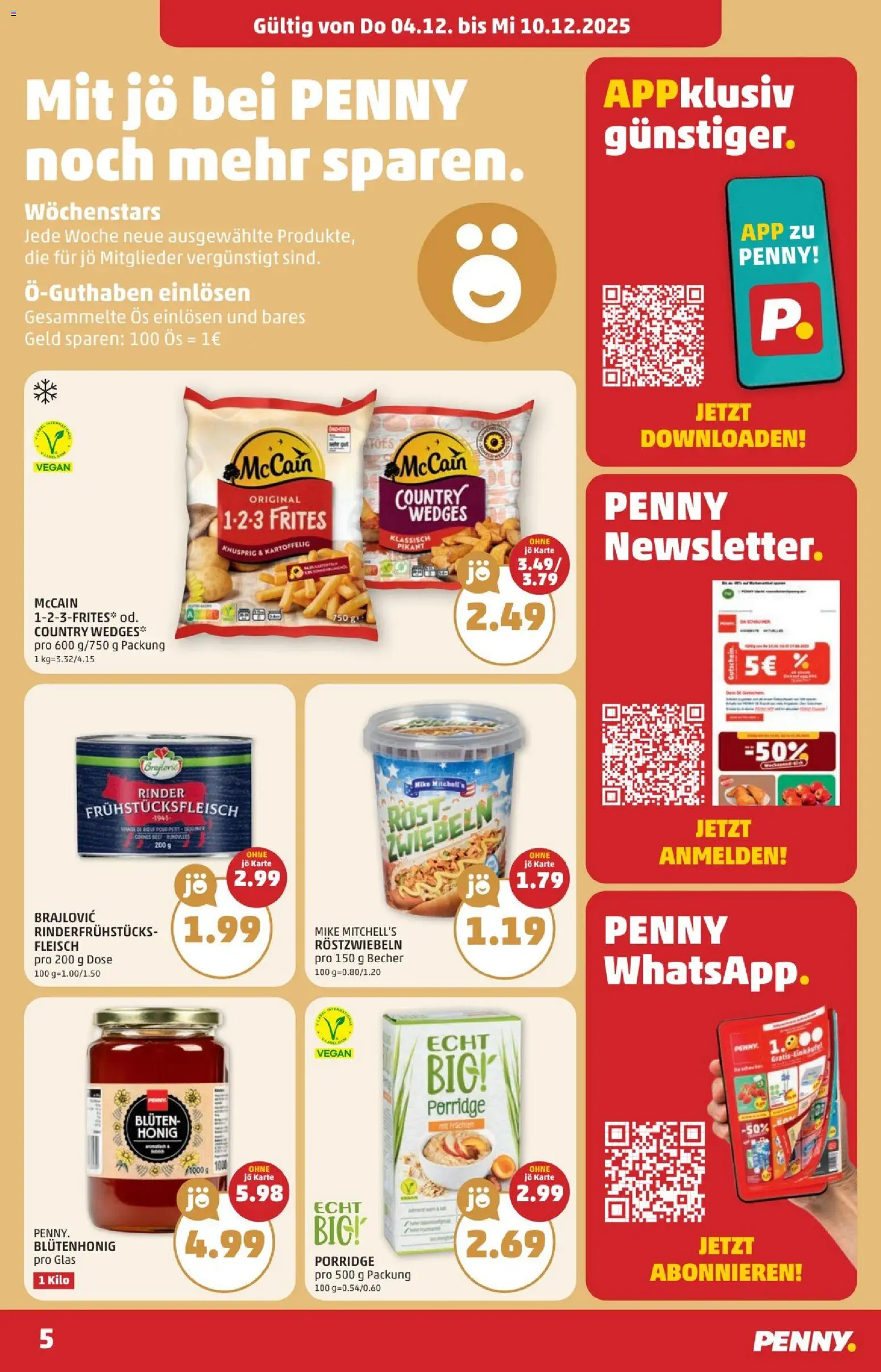 Penny Markt - Eröffnung in 1200 Wien gültig ab 04.12.2025 | Seite: 5 | Produkte: Zwiebeln