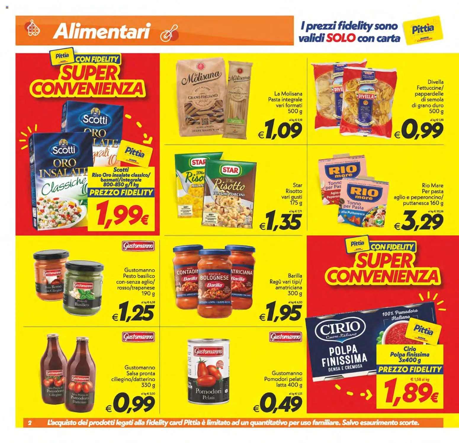 Volantino SuperConveniente del 17.04.2026 | Pagina: 2 | Prodotti: Aglio, Funghi, Pesto, Penne