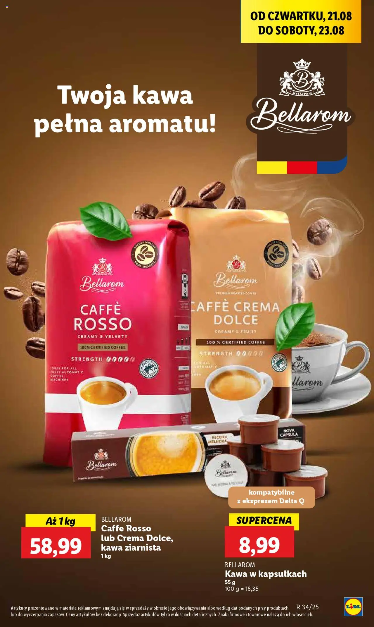 Lidl Gazetka od 21.08.2025 | Strona: 47 | Produkty: Kawa ziarnista, Kawa