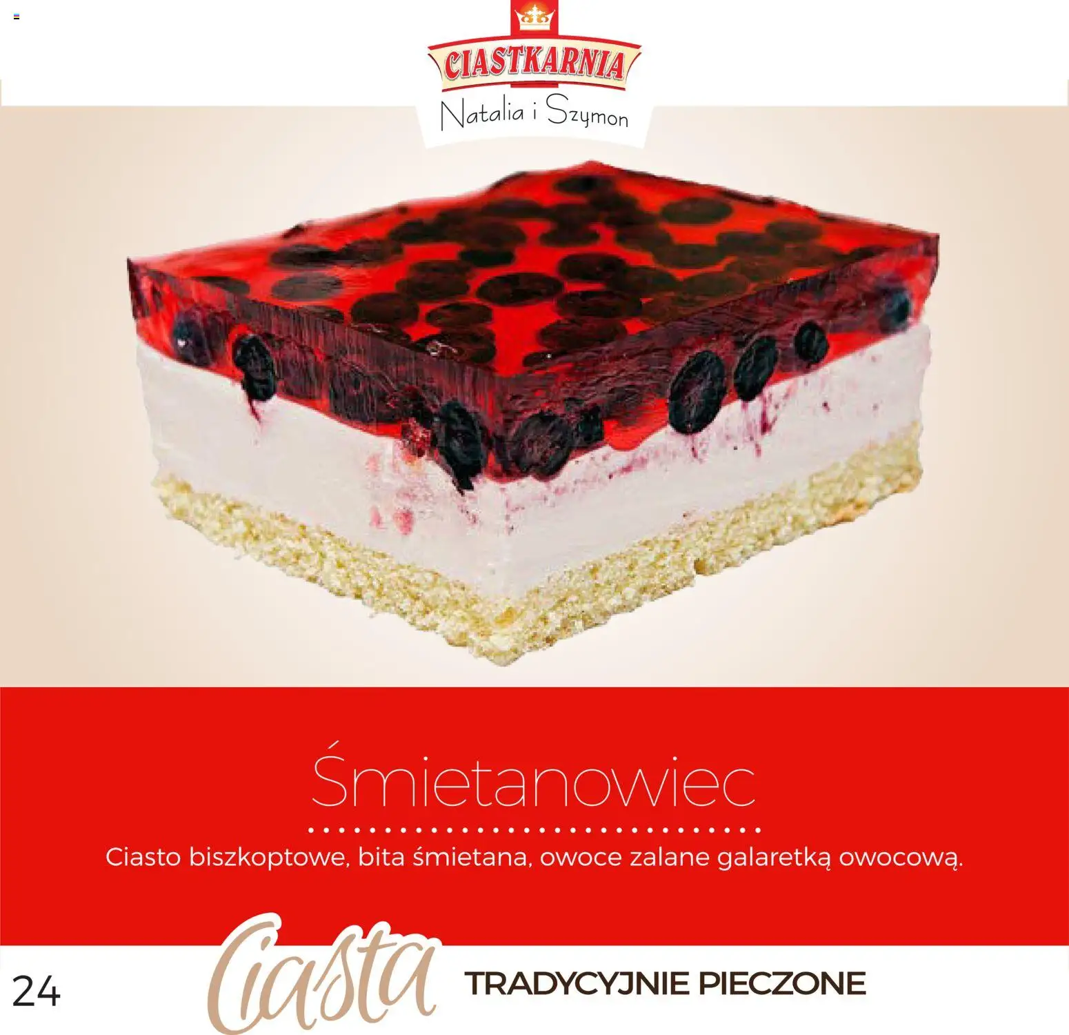 Topaz Gazetka - Ciasta  od 01.12.2025 | Strona: 24 | Produkty: Ciasto karmelowe, Ciasto