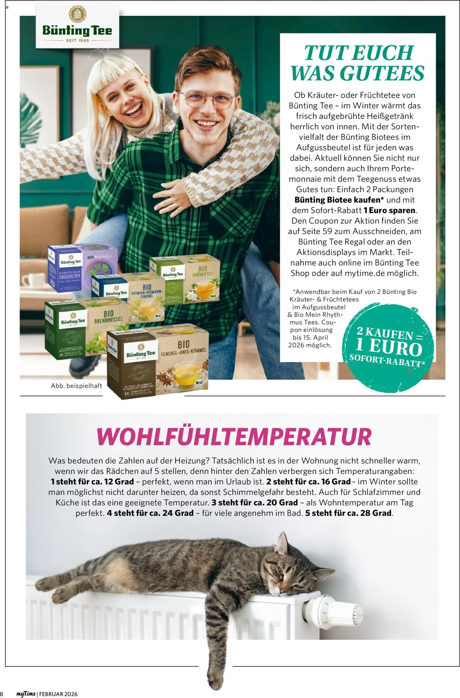 Famila Nordwest myTime Februar 2026 – gültig ab 01.02.2026 | Seite: 8 | Produkte: Regal, Küche, Tee
