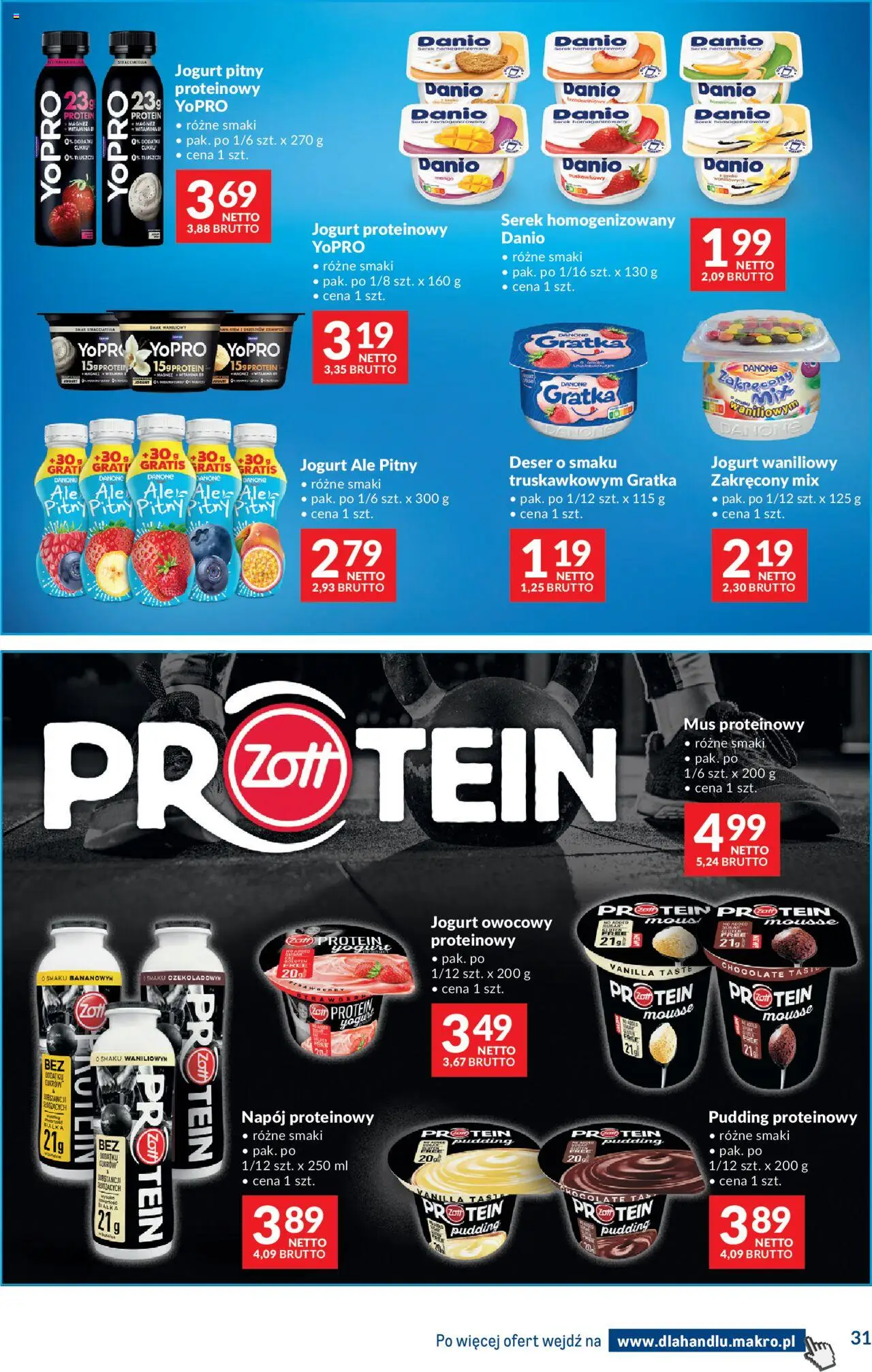 Makro Gazetka - Dystrybucja do sklepów od 19.08.2025 | Strona: 31 | Produkty: Mango, Serek, Jogurt pitny, Jogurt