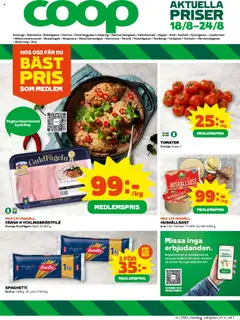 Coop - Almunge - Förhandsvisning av reklamblad från butik Coop aktuell från 18.08.2025