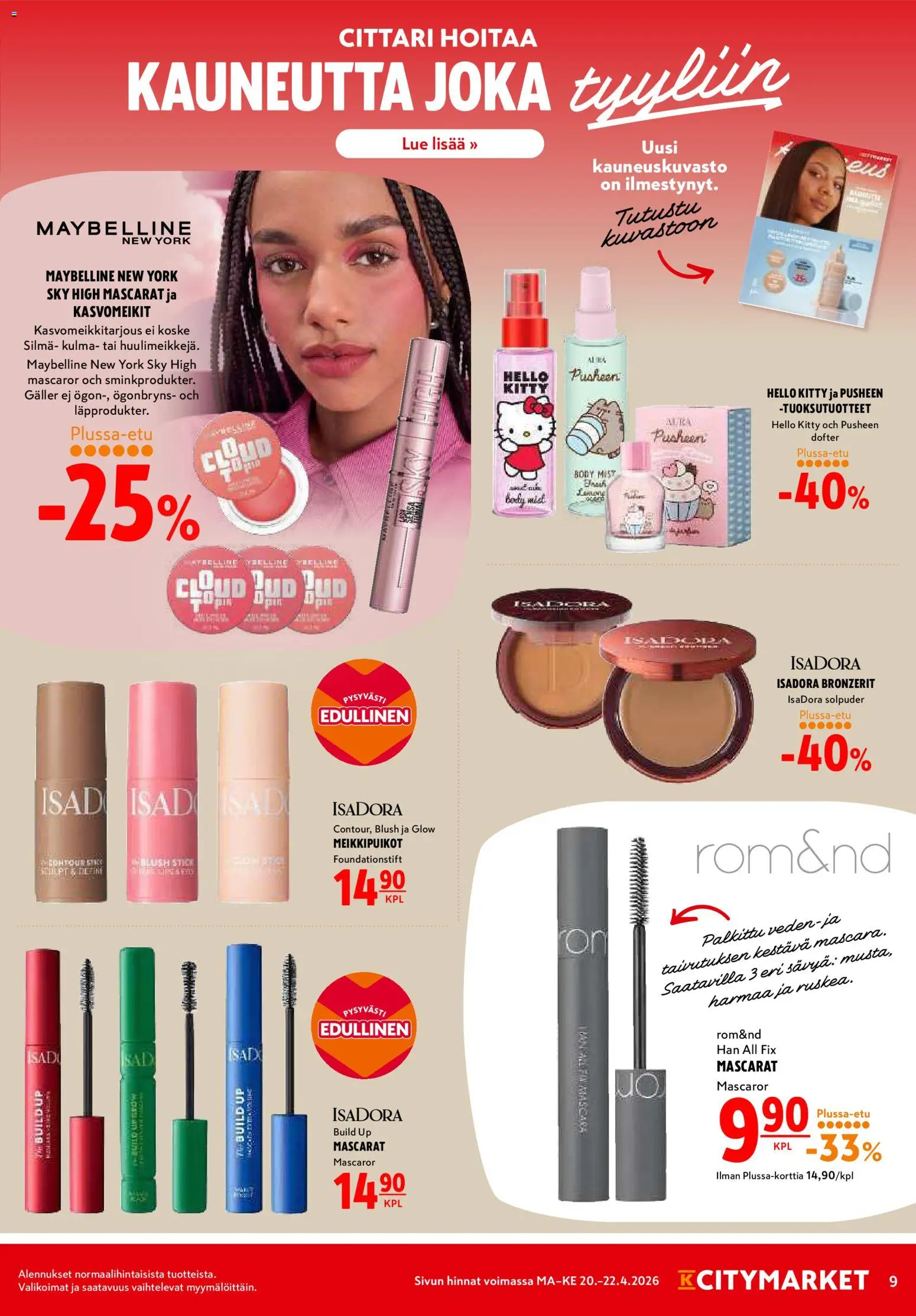 K-Citymarket tarjoukset – voimassa 20.04.2026 alkaen | Sivu: 9