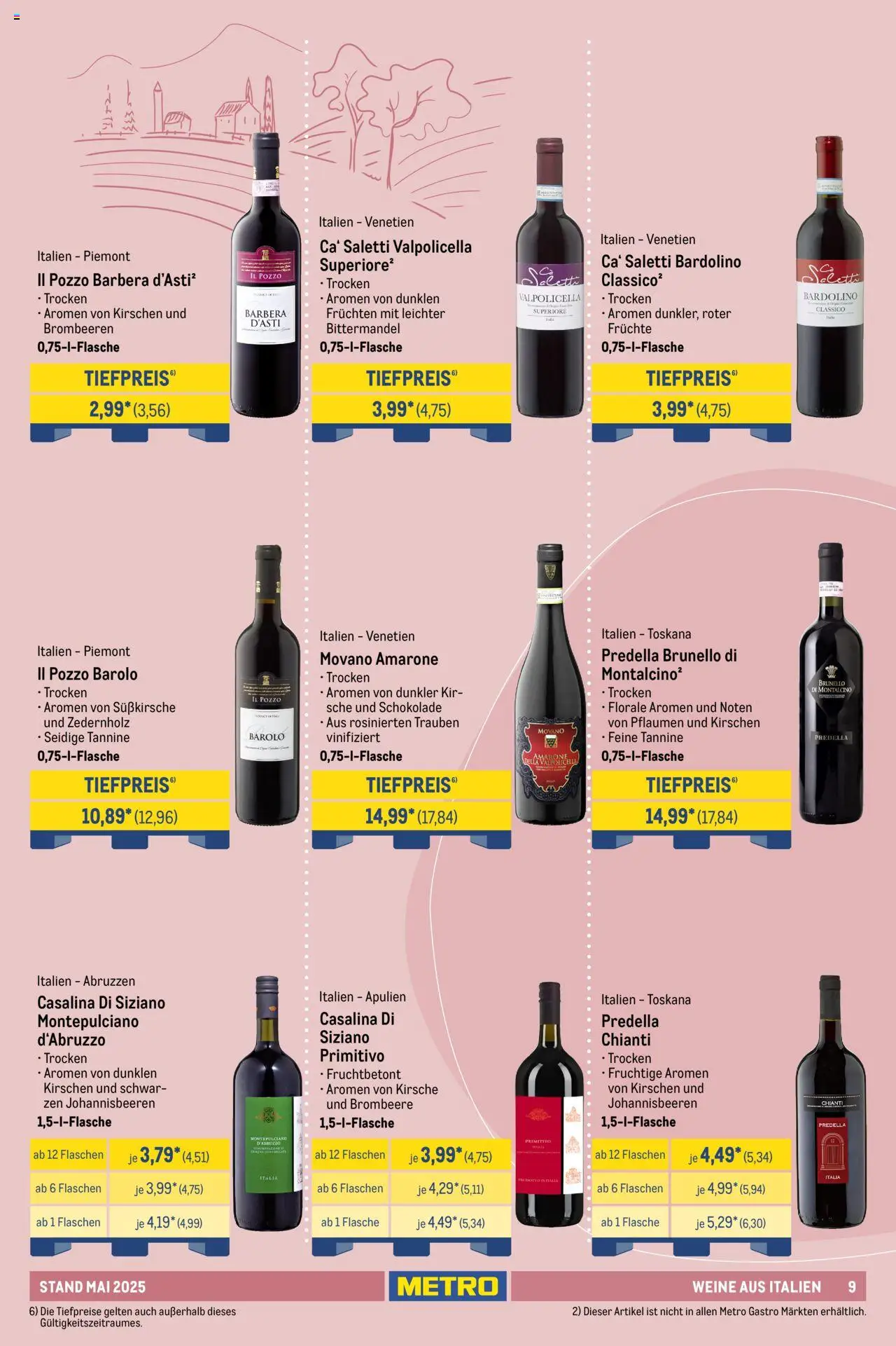 Metro Hauswein-Katalog - gültig ab dem 01.05.2025 | Seite: 9 | Produkte: Pflaumen, Trauben, Schokolade, Kirschen
