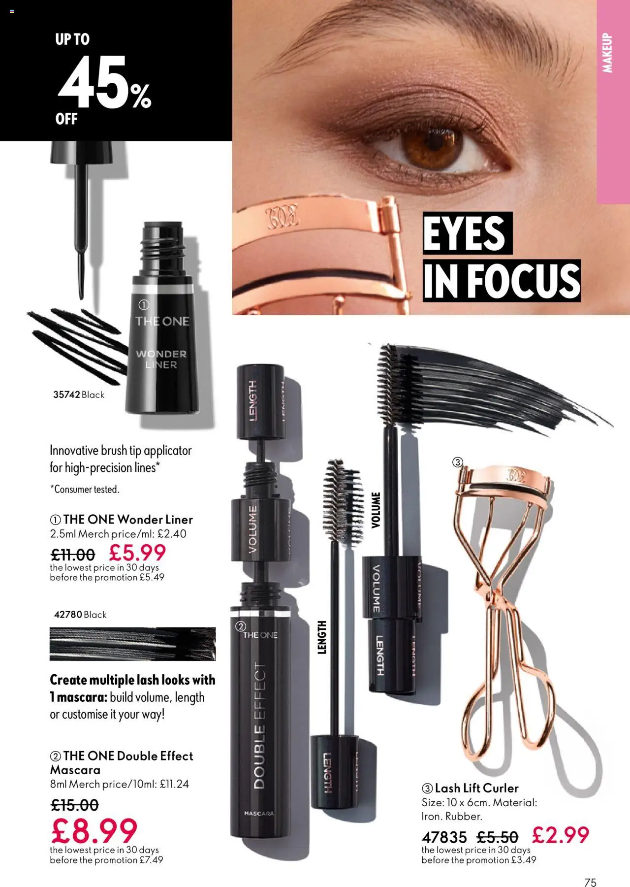 {H1} | Page: 75 | Products: Brush, Mascara