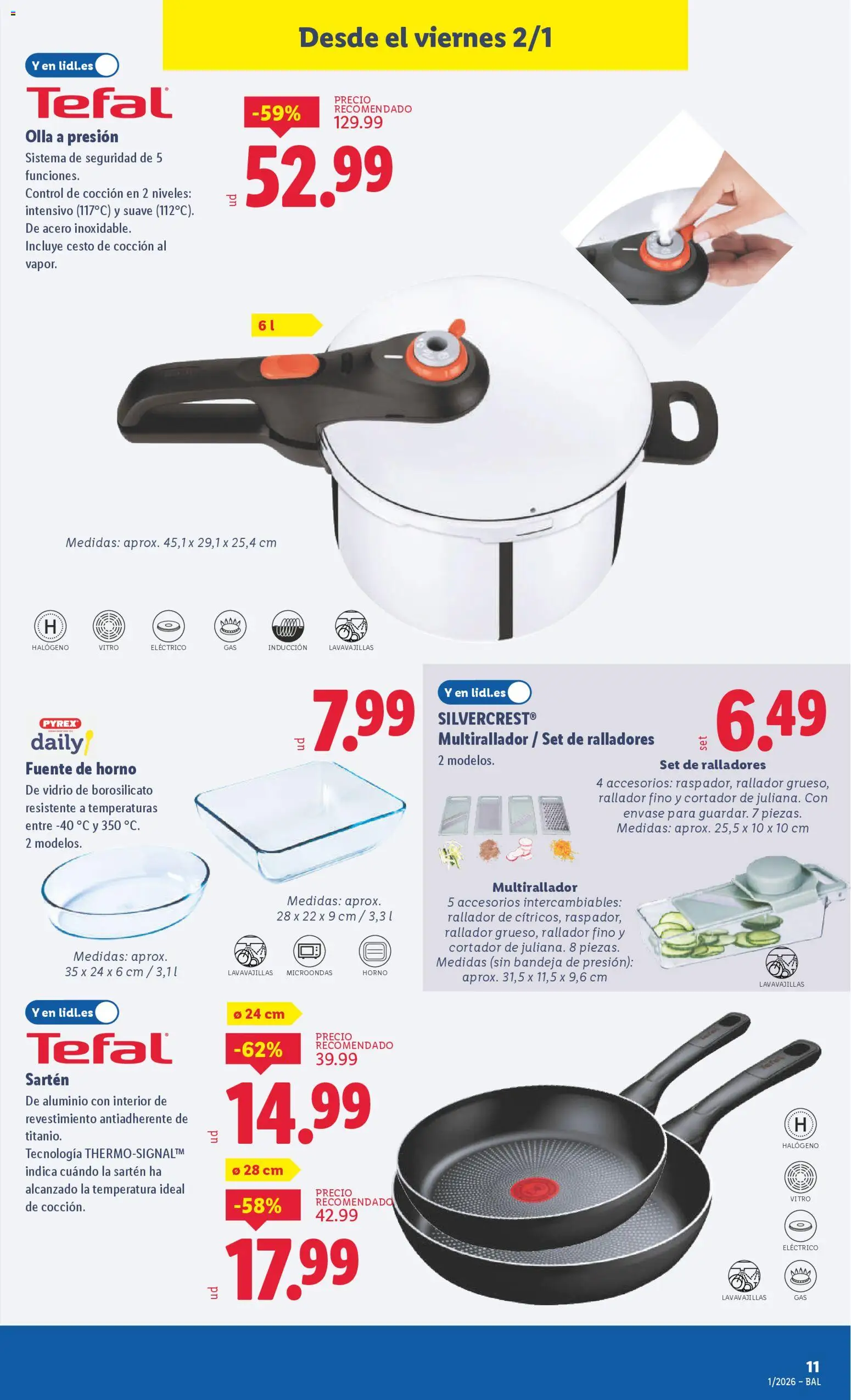 Lidl folleto de bazar │ válido desde el 29.12.2025 | Página: 19 | Productos: Pan, Horno, Lavavajillas, Bandeja