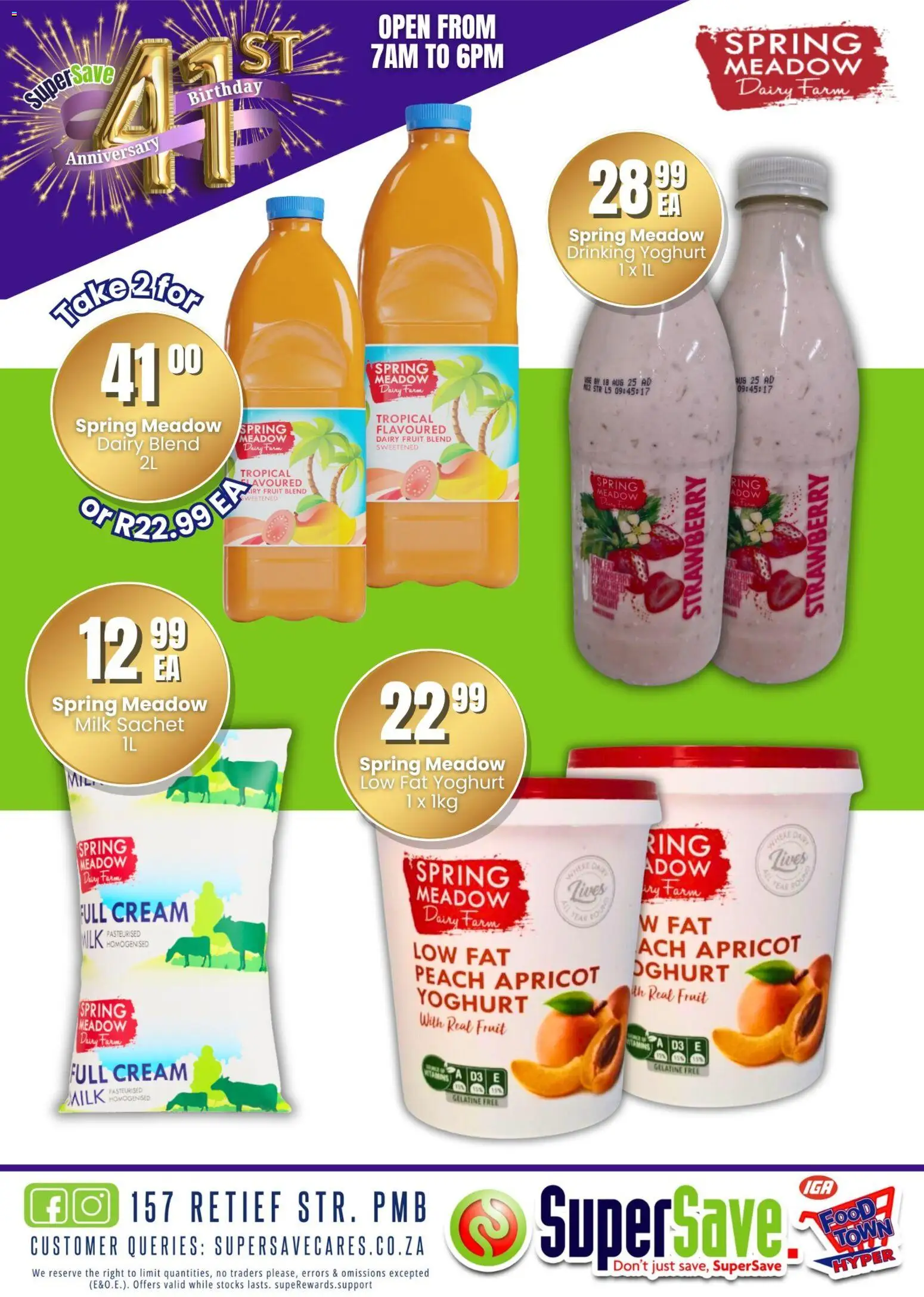 New Super Save catalogue – valid from 31.10.2025 | Page: 65 | Products: Yoghurt, Cream, Fruit, Dairy blend