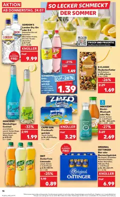 Kaufland prospekt Ingelheim Am Rhein	 - gültig ab dem 27.07.2025 | Seite: 29 | Produkte: Bier, Gin, Fruchtsaft, Hugo