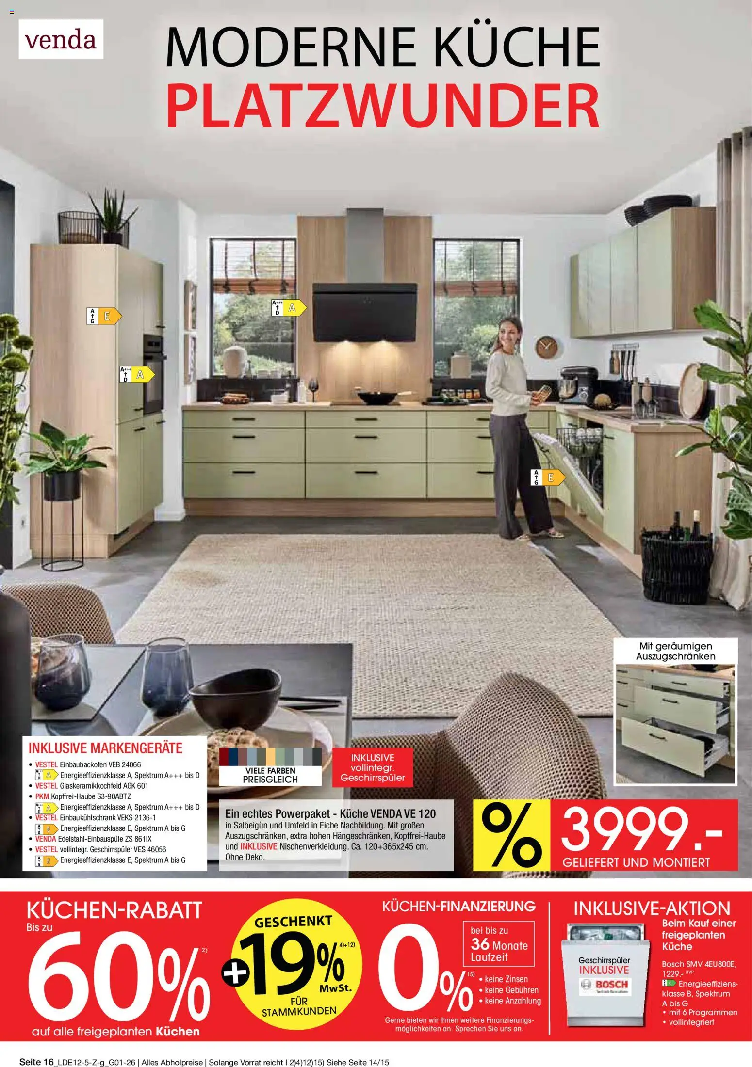 Zurbrüggen - Inventur-Verkauf – gültig ab 26.12.2025 | Seite: 34 | Produkte: Bosch, Geschirrspüler, Küche, Kuchen