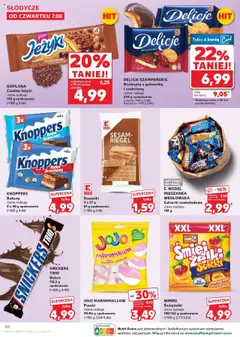 Kaufland gazetka od 07.08.2025 | Strona: 46 | Produkty: Knoppers, Słodycze, Cukierki czekoladowe, Pianki