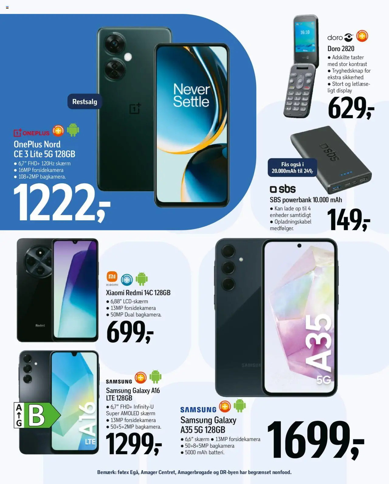 Føtex Tilbudsavis gyldig fra 27.06.2025 | Side: 60 | Produkter: Powerbank, Skærm, Smartphone