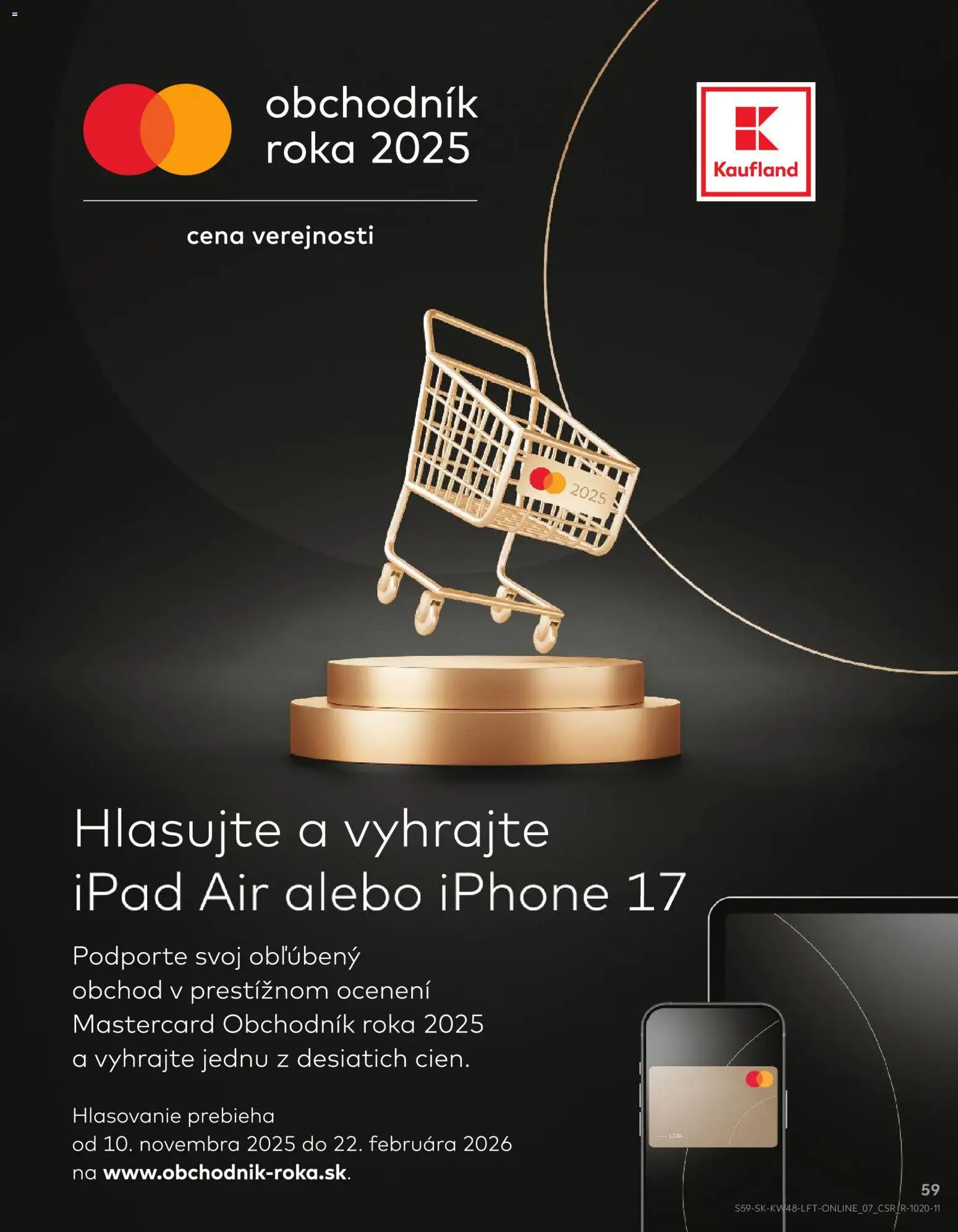 Kaufland SK akciós ujság - amely érvényes a következő dátumtól: 27.11.2025 | Oldal: 59 | Termékek: Iphone