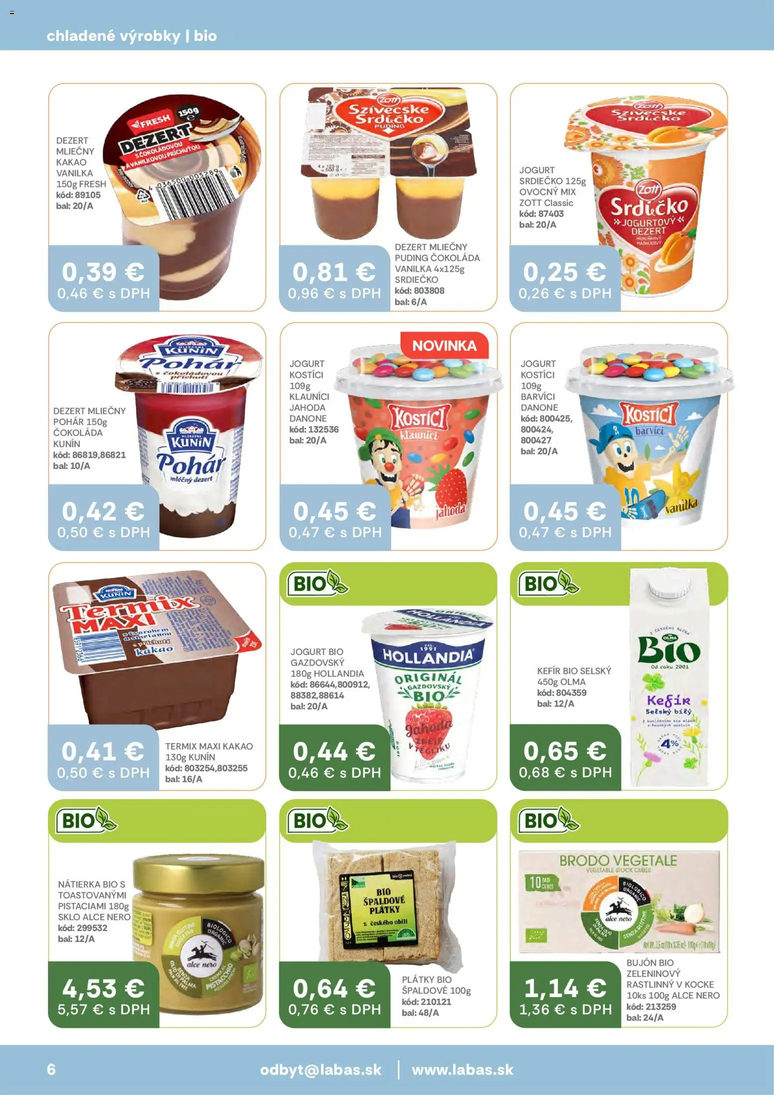 Nové Labaš akcie – leták je platný od 30.01.2026 | Strana: 6 | Produkty: Bujón, Puding, Čokoláda, Kakao