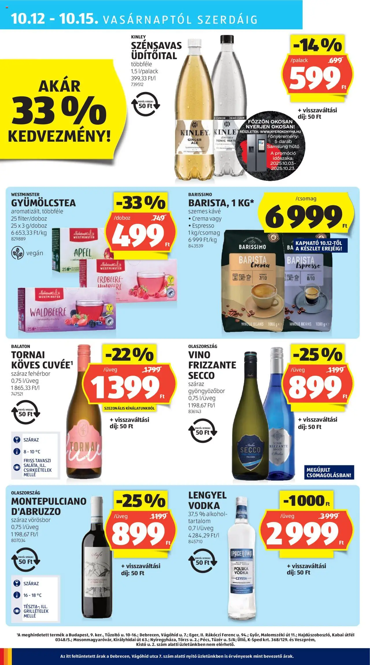 Aldi akciós ujság - amely érvényes a következő dátumtól: 09.10.2025 | Oldal: 28 | Termékek: Alkohol, Doboz, Fehérbor, Vörösbor