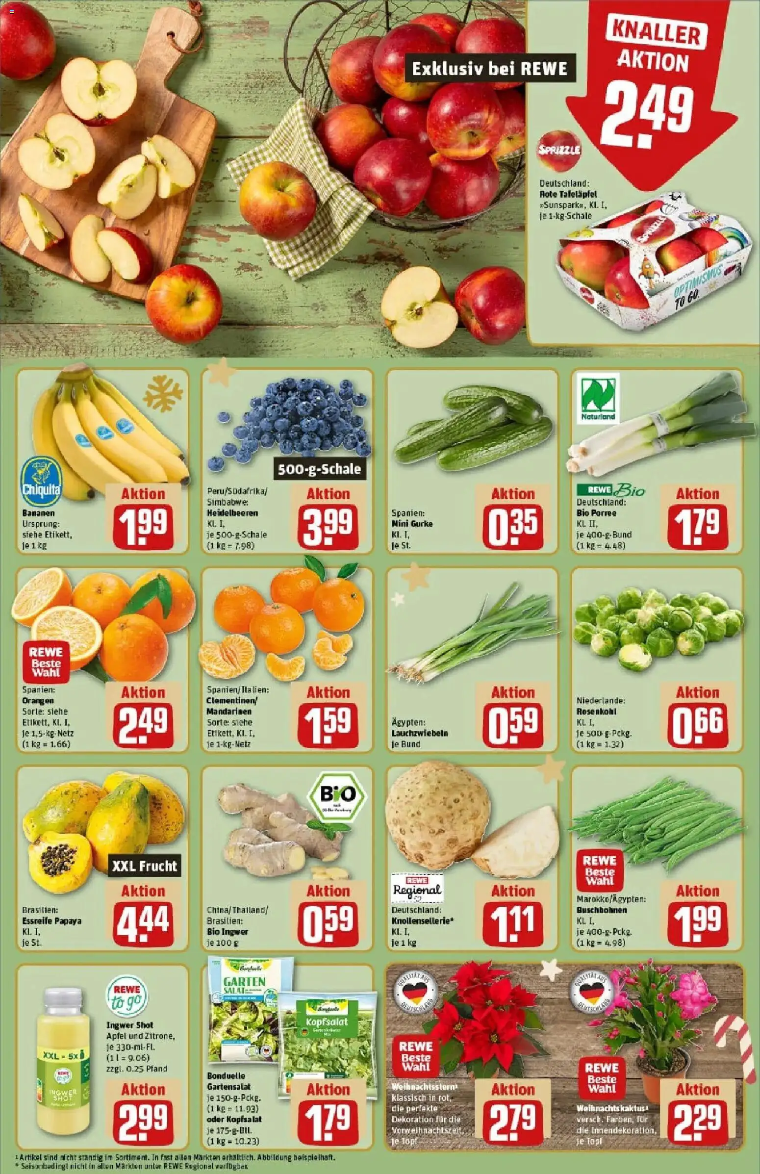 Rewe prospekt Ilvesheim	 – gültig ab 07.12.2025 | Seite: 10 | Produkte: Mandarinen, Orangen, Zitrone, Salat