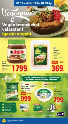 Nutella Vegán mogyorókrém, Növényi alapú 350 g - amely érvényes a következő dátumtól: 15.01.2026 | Oldal: 14