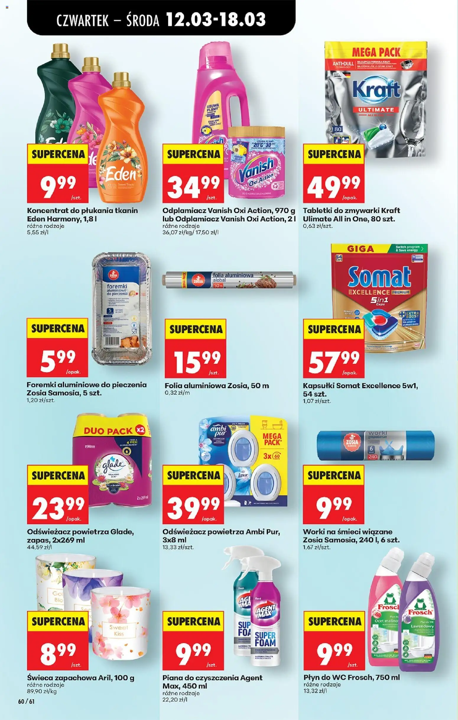 Biedronka Polsko leták - Codziennie niskie ceny od 12.03.2026 | Strana: 74 | Produkty: Alobal, Somat, Wc, Vanish