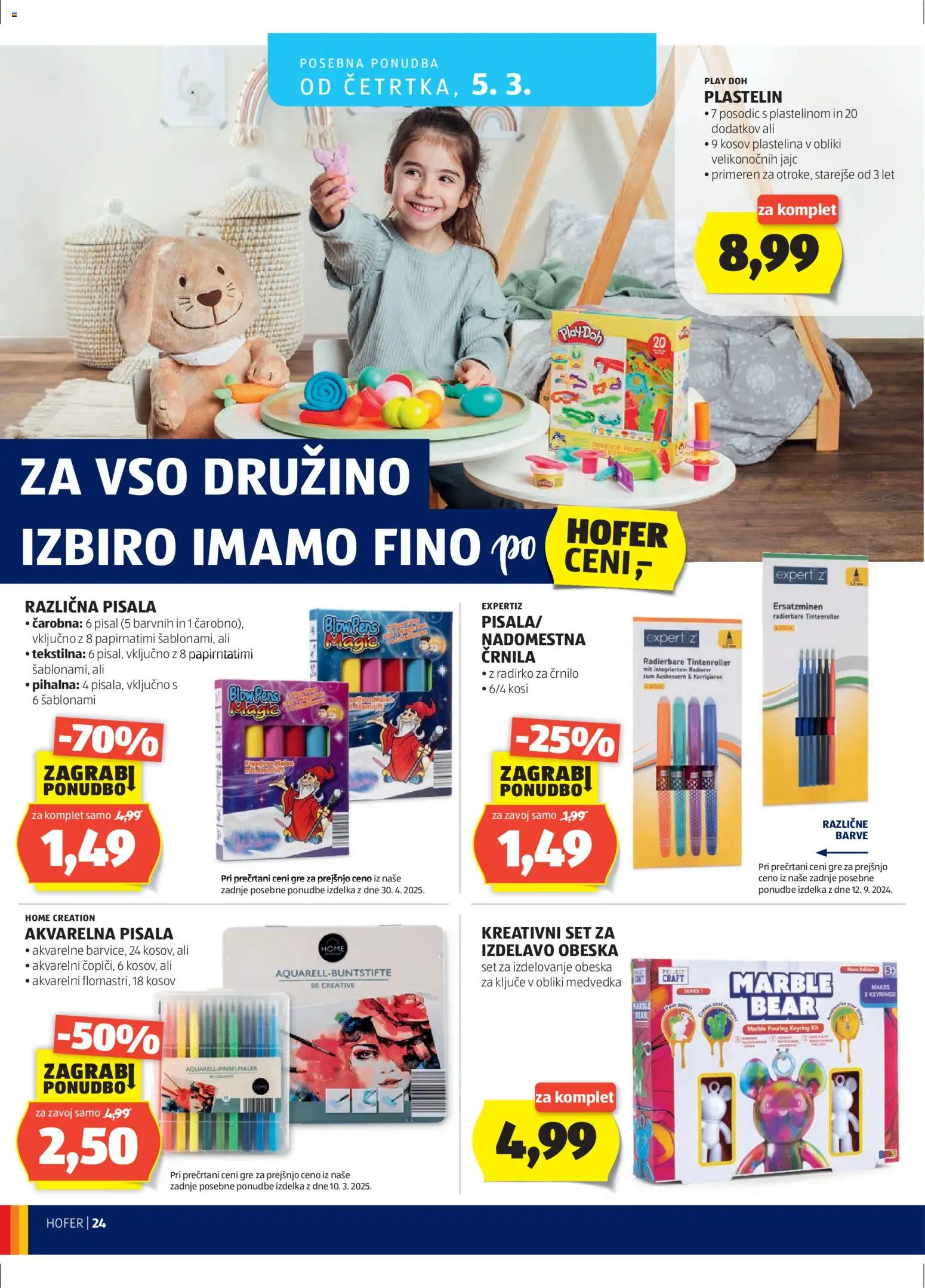Hofer SI katalog | vrijedi od 25.02.2026 | Stranica: 24 | Proizvodi: Plastelin